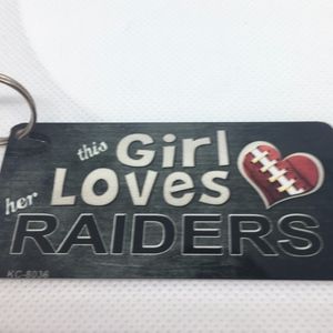 This Girl Loves her Raiders Novelty Key Chain